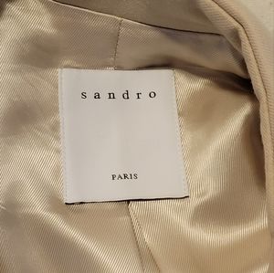 Sandro Vino Pleated Trench Coat